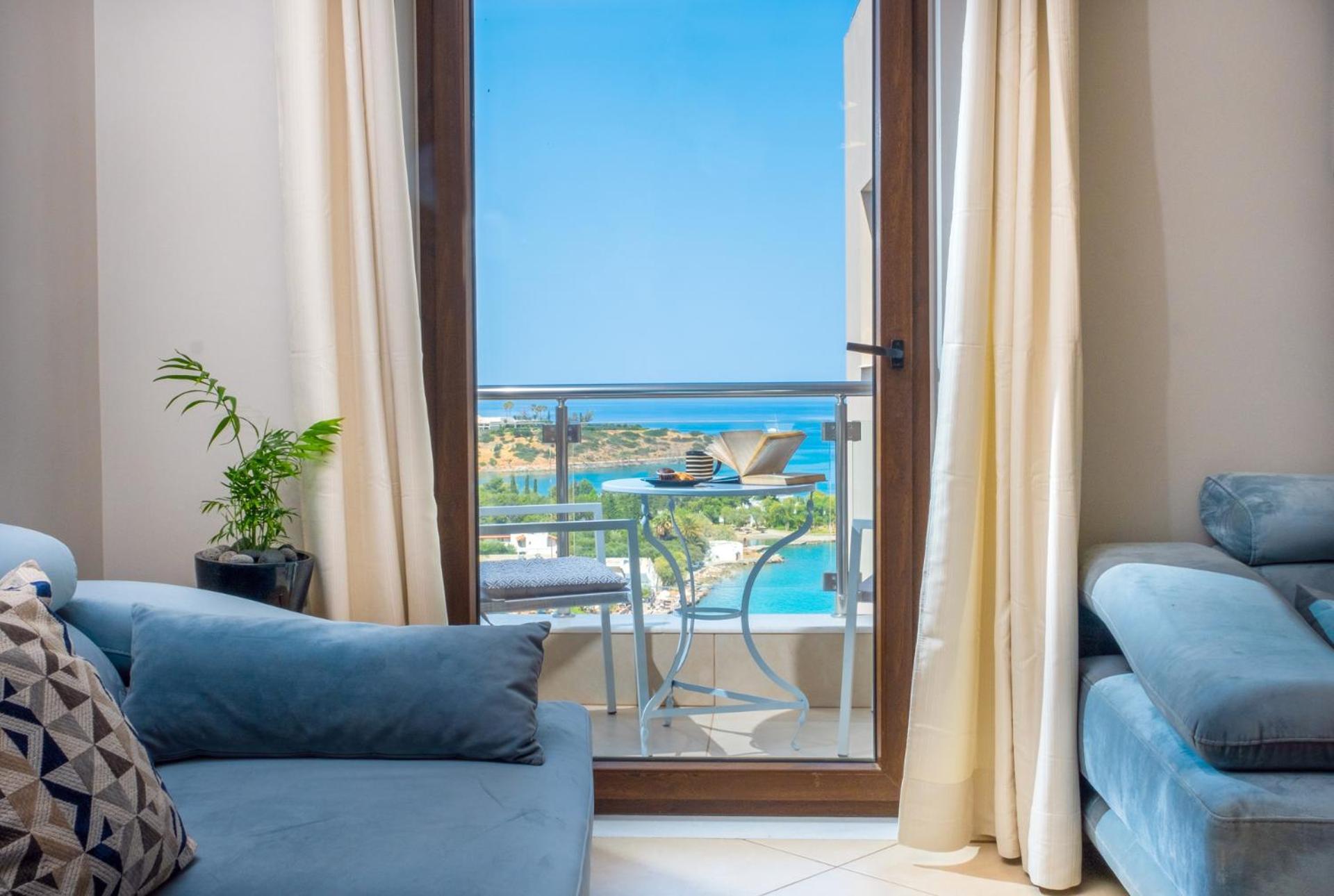 Thea Panoramic Sea View Apartment Agios Nikolaos  Exterior photo