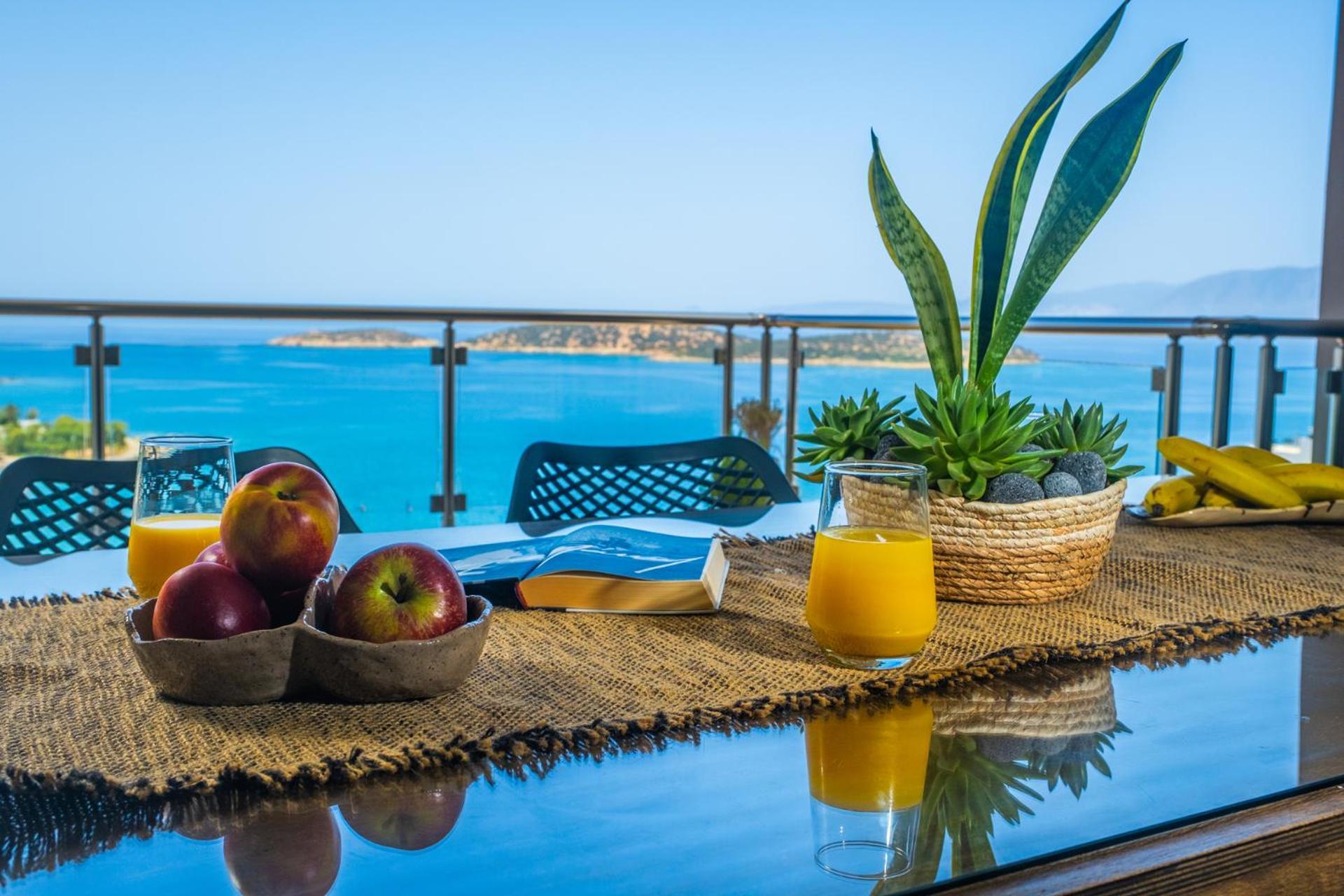 Thea Panoramic Sea View Apartment Agios Nikolaos  Exterior photo